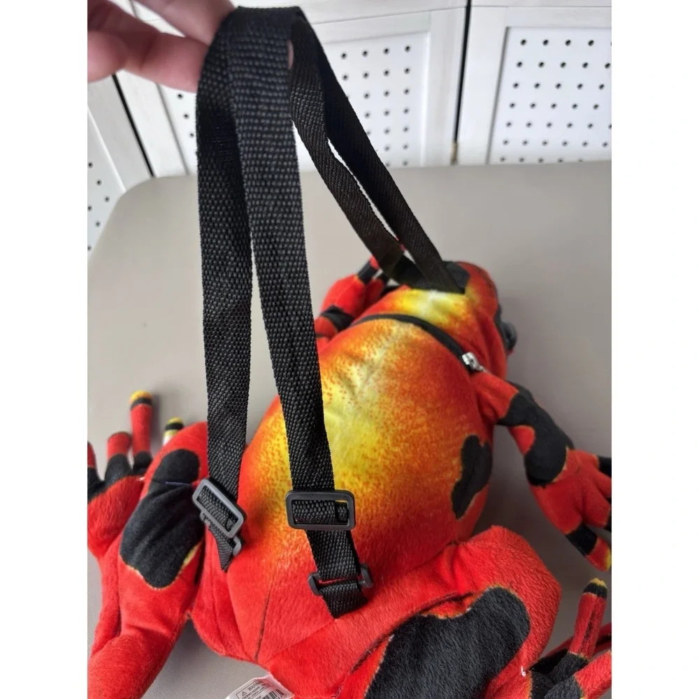 Plush Poison Dart Frog Zip Up Backpack 14